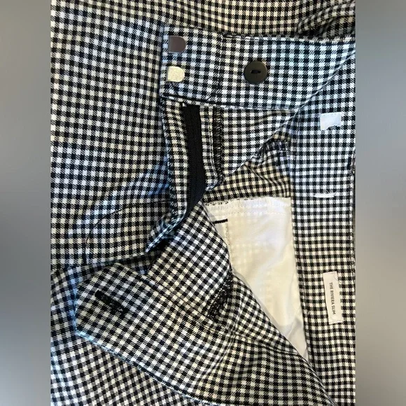 LOFT Riviera Slim straight leg black gingham slacks - size 16, ankle length - Picture 3 of 6